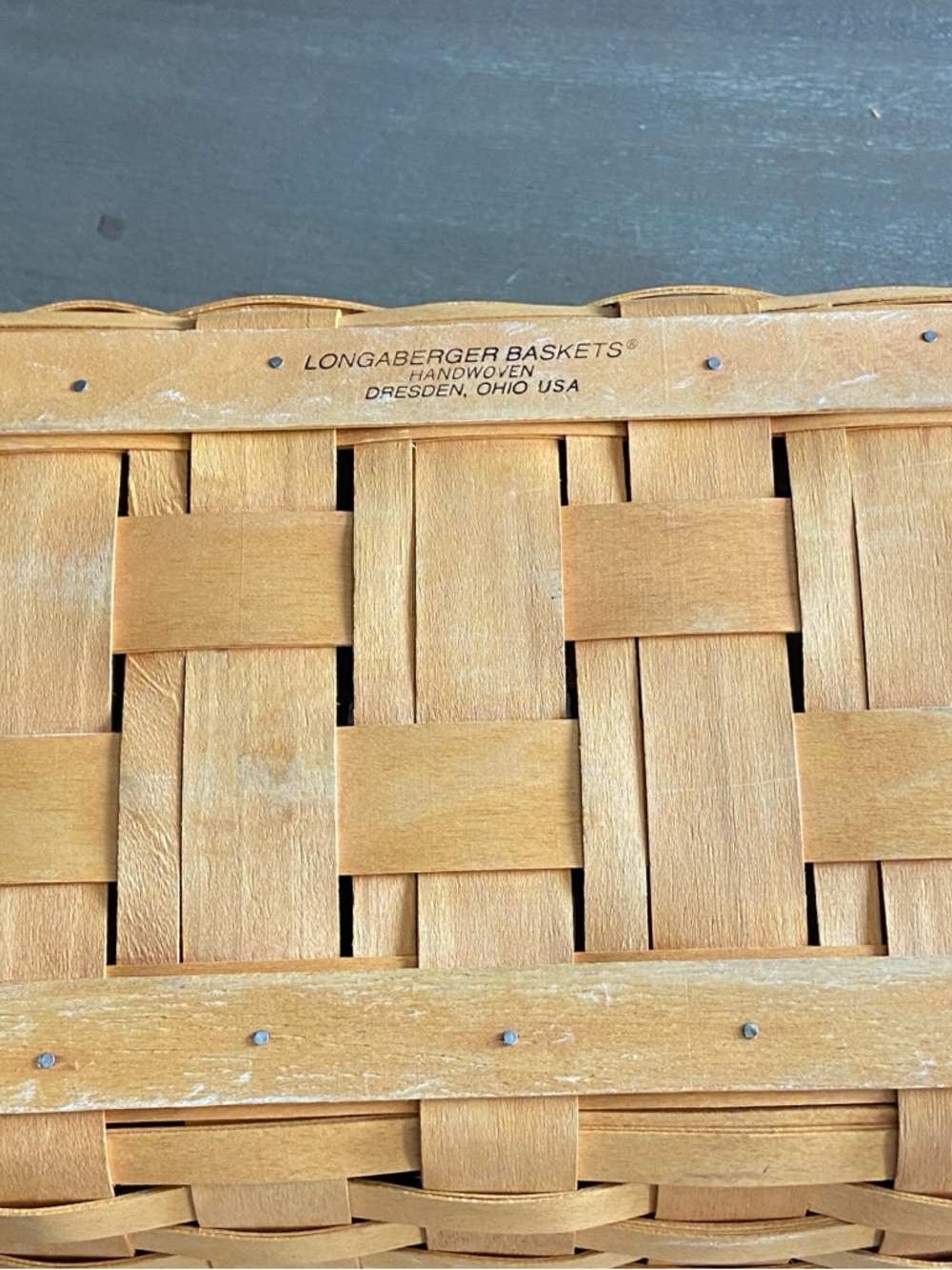 Longaberger Medium Market Basket w/ Protector Insert - Picture 10 of 11